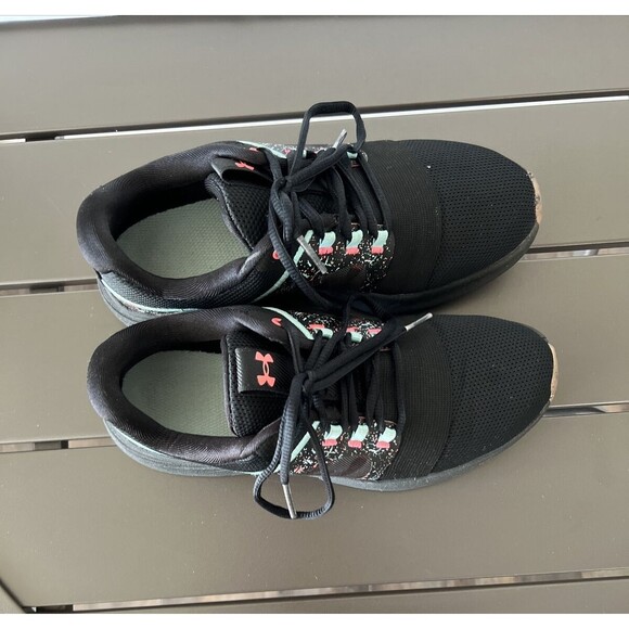 Under Armour Shoes Women 7 Charged Breathe Bliss Low Top Lace Up Run Gym Sneaker - Picture 3 of 9